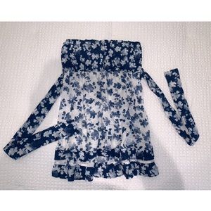 2007 Smocked Strapless Hollister Top